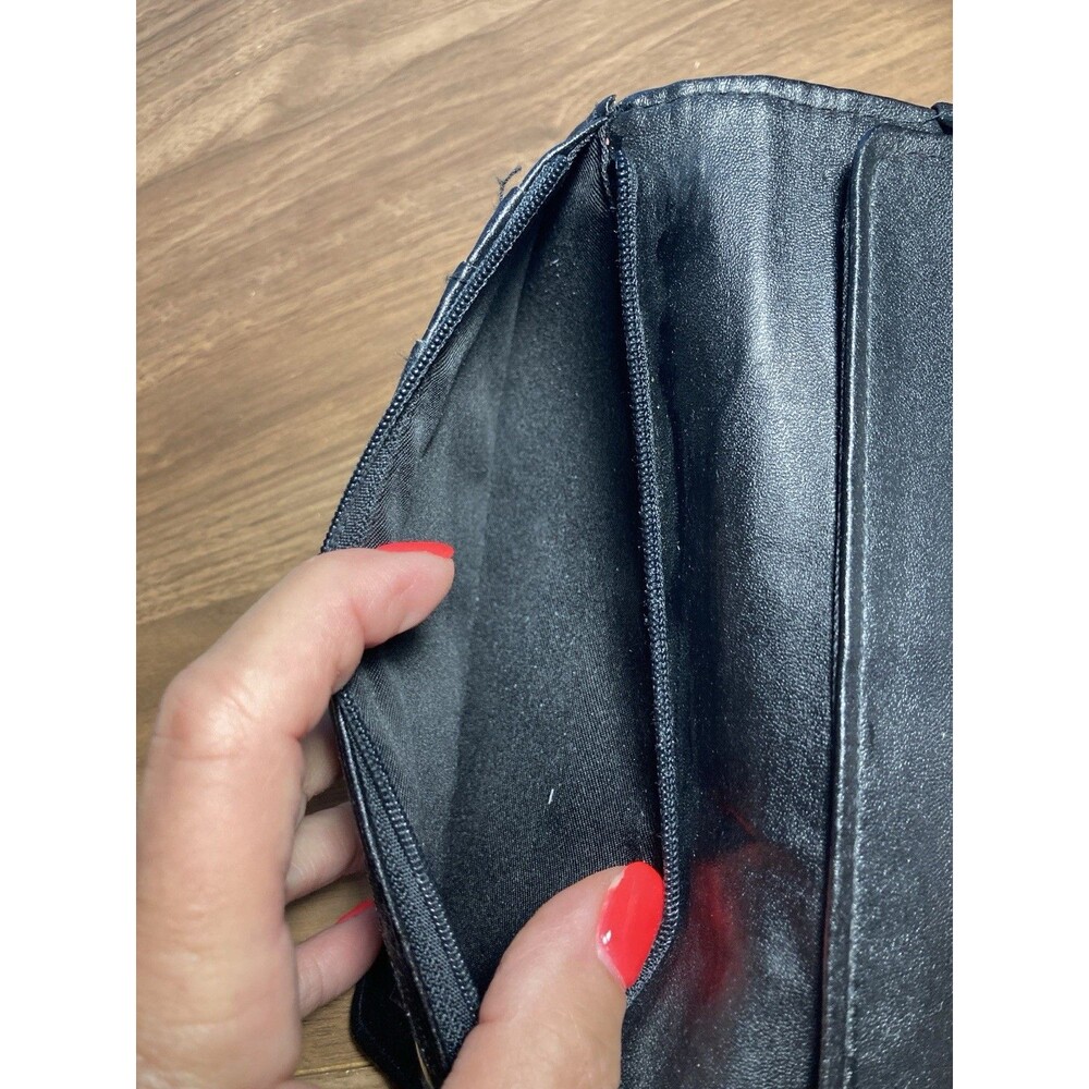 Safe Keeper Black Wallet Womens Faux Leather - Picture 4 of 8